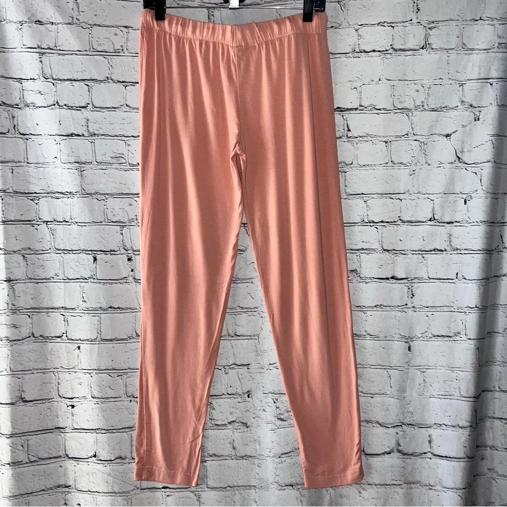 Pure Fiber Pajama Pants Lightweight‎ Peach Color Size Medium